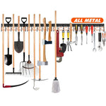 Garden Tool Holder Wall-Mounted Space-Saving Sturdy