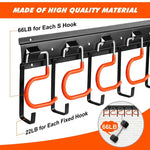 Garden Tool Holder Wall-Mounted Space-Saving Sturdy