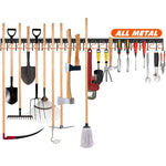 Garden Tool Holder Wall-Mounted Space-Saving Sturdy