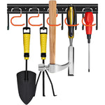 Garden Tool Holder Wall-Mounted Space-Saving Sturdy