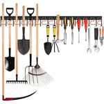 Garden Tool Holder Wall-Mounted Space-Saving Sturdy