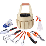 Garden Tool Set 10 Piece With Carry Bag
