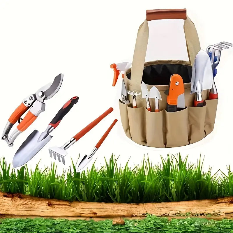 Garden Tool Set 10 Piece With Carry Bag
