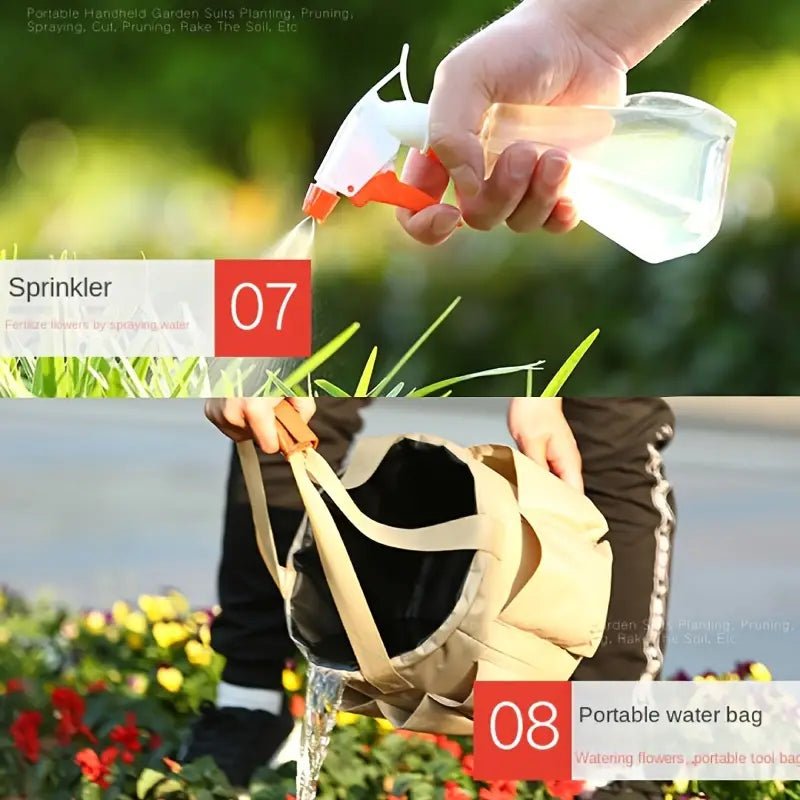 Garden Tool Set 10 Piece With Carry Bag
