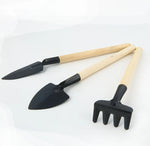 Garden Tool Set 3-Piece Ergonomic Wooden Handles