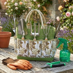 Garden Tool Set 9-Piece Stainless Steel Wooden Handles