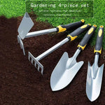 Garden Tool Set Ergonomic Stainless Steel 4-Piece