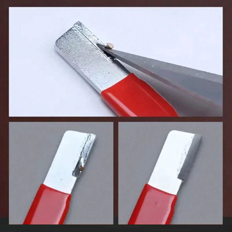 Garden Tool Sharpener Diamond-Coated Carbide Safety Guard