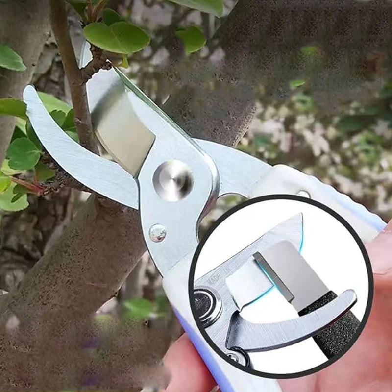 Garden Tool Sharpener Diamond-Coated Carbide Safety Guard