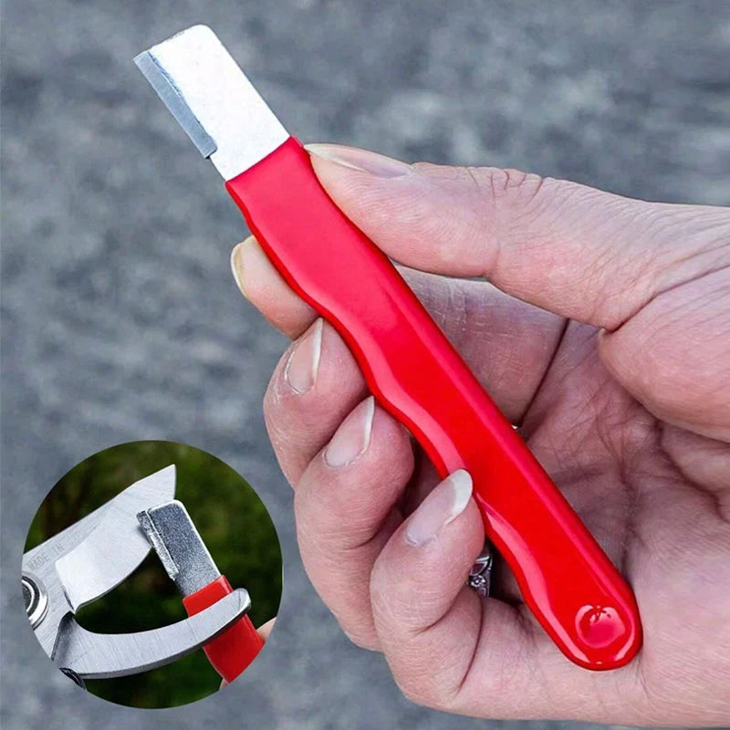 Garden Tool Sharpener Diamond-Coated Carbide Safety Guard