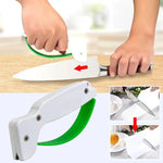 Garden Tool Sharpener Diamond-Polished Tungsten Steel Finger Guard