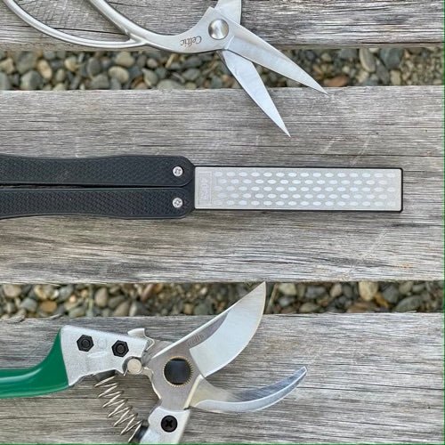 Garden Tool Sharpener Set Diamond Medium & Fine Grit
