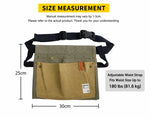 Garden Tool Waist Bag Canvas Multi-Pocket Adjustable Belt