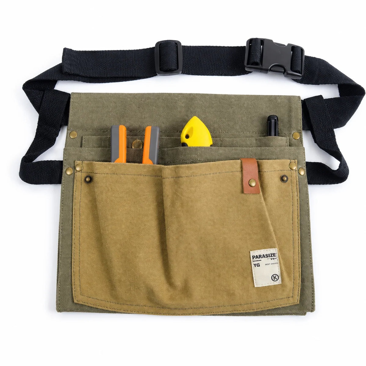 Garden Tool Waist Bag Canvas Multi-Pocket Adjustable Belt
