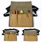 Garden Tool Waist Bag Canvas Multi-Pocket Adjustable Belt