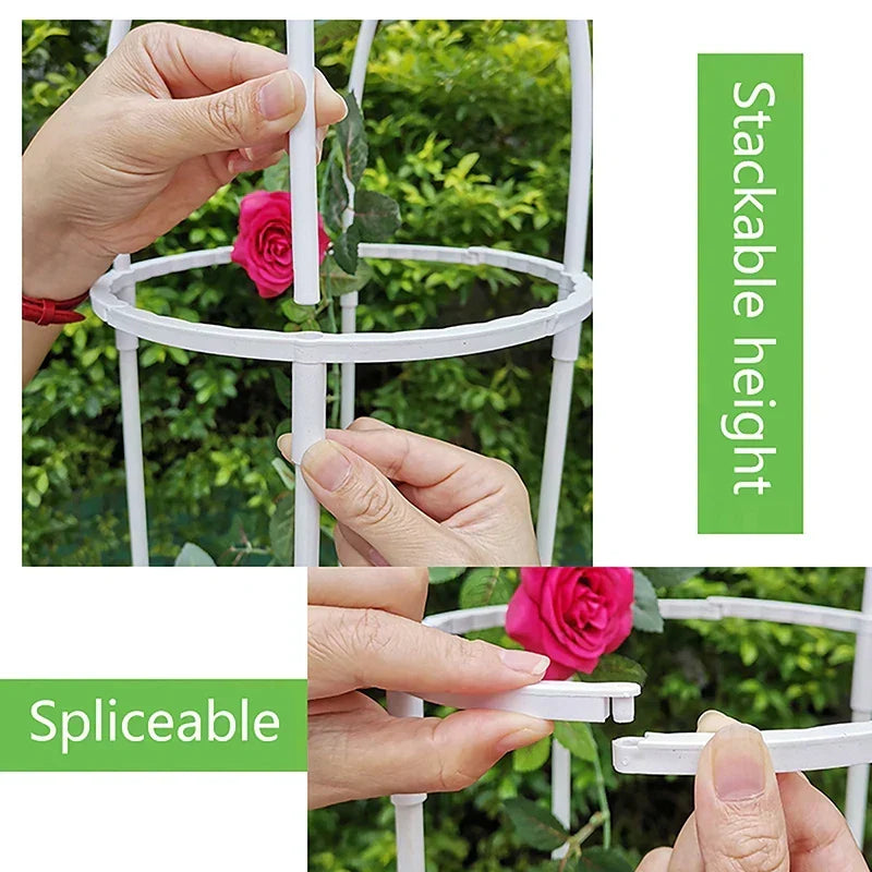 Garden Trellis Fiberglass Rods Rust-Free Weatherproof