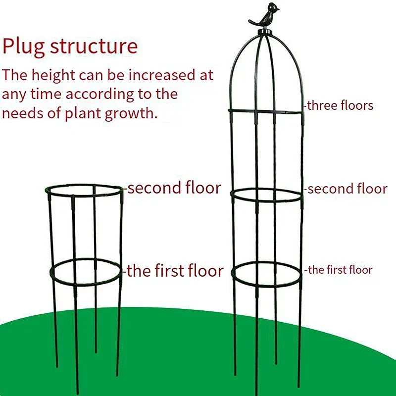 Garden Trellis Fiberglass Rods Rust-Free Weatherproof