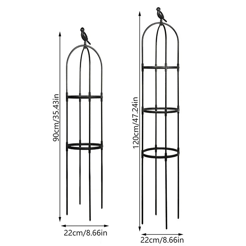 Garden Trellis Fiberglass Rods Rust-Free Weatherproof