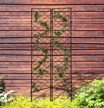 Garden Trellis Metal Cross-Pattern UV-Resistant 72-Inch Tall
