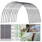 Garden Tunnel Kit Fiberglass Arches Galvanized Steel Connectors