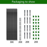 Garden Tunnel Kit Fiberglass Arches Galvanized Steel Connectors