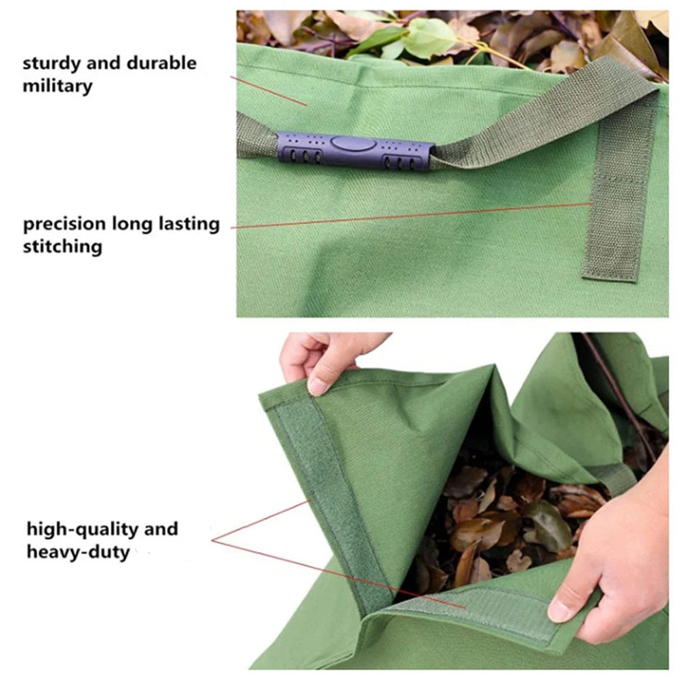 Garden Waste Bag Collapsible Heavy-Duty Carry Handles
