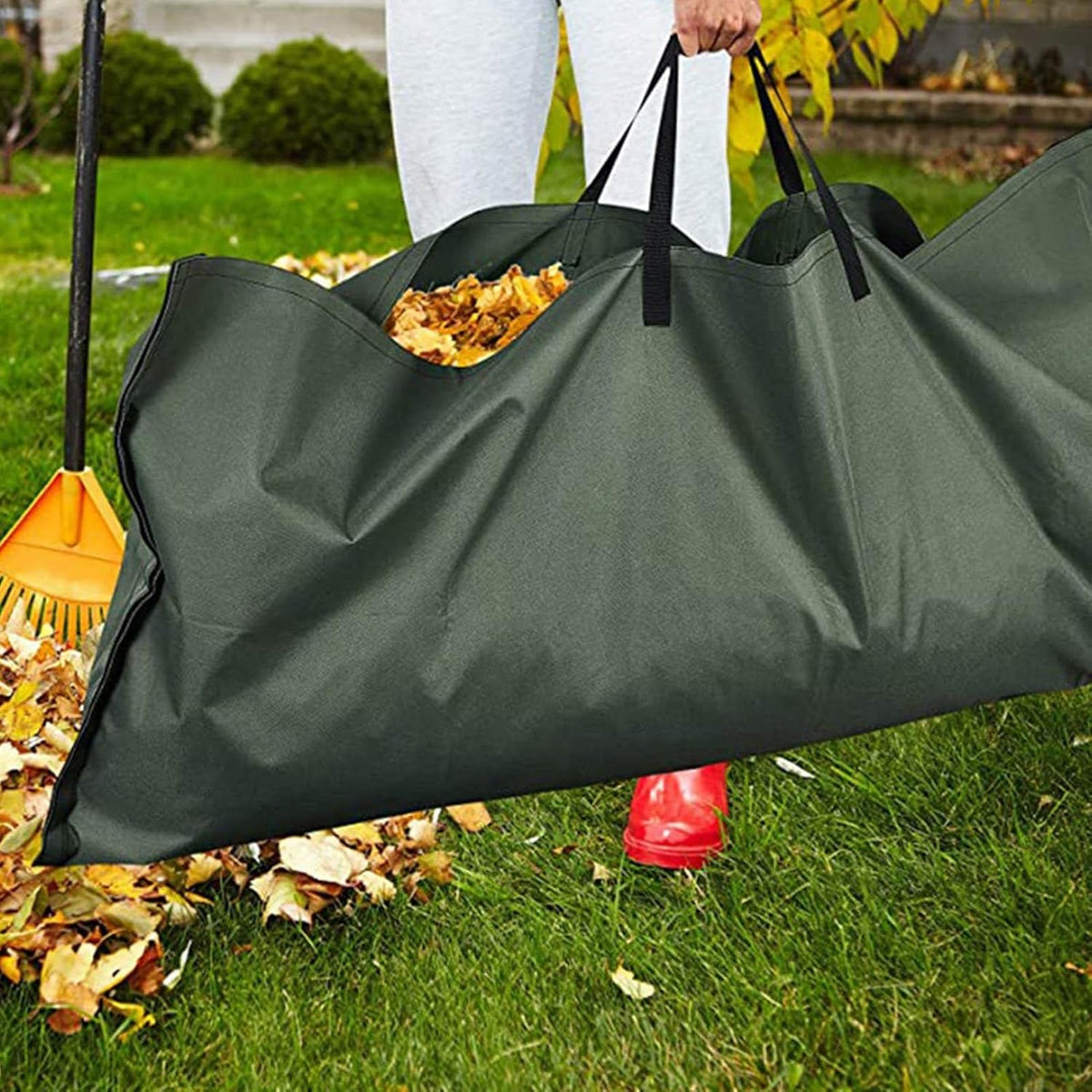 Garden Waste Bag Collapsible Heavy-Duty Carry Handles