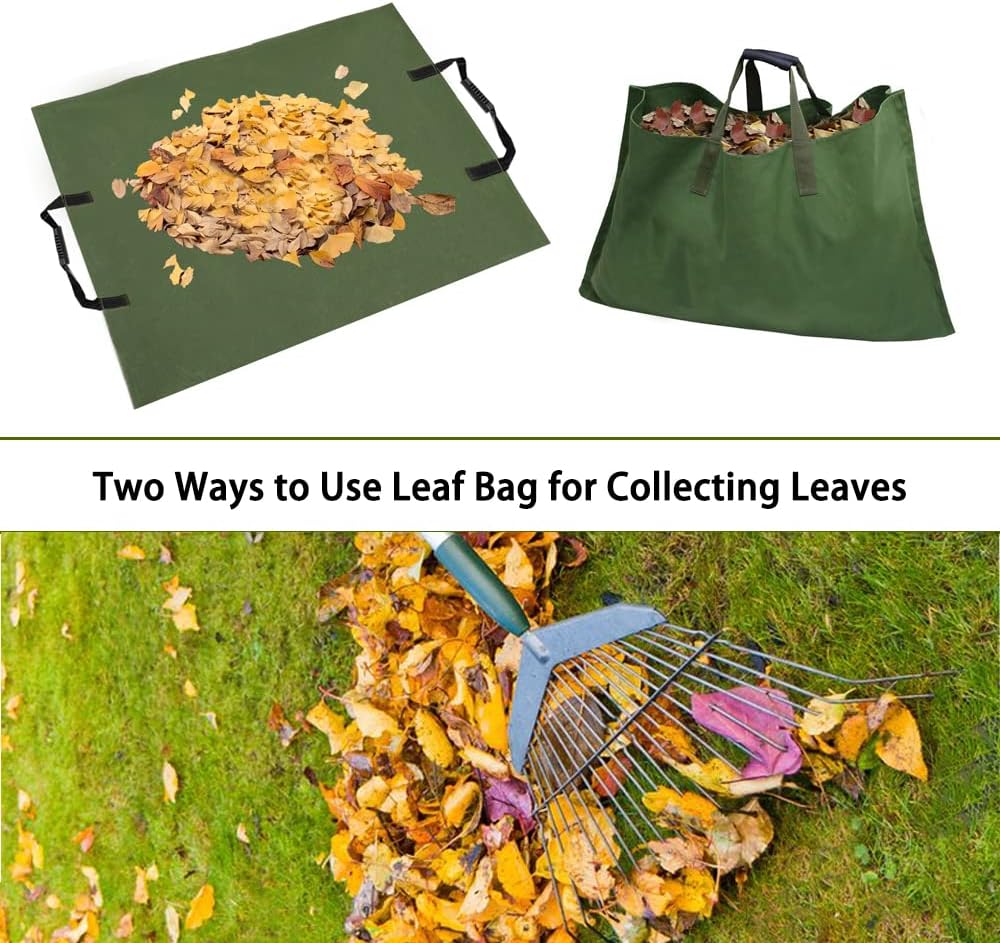Garden Waste Bag Collapsible Heavy-Duty Carry Handles