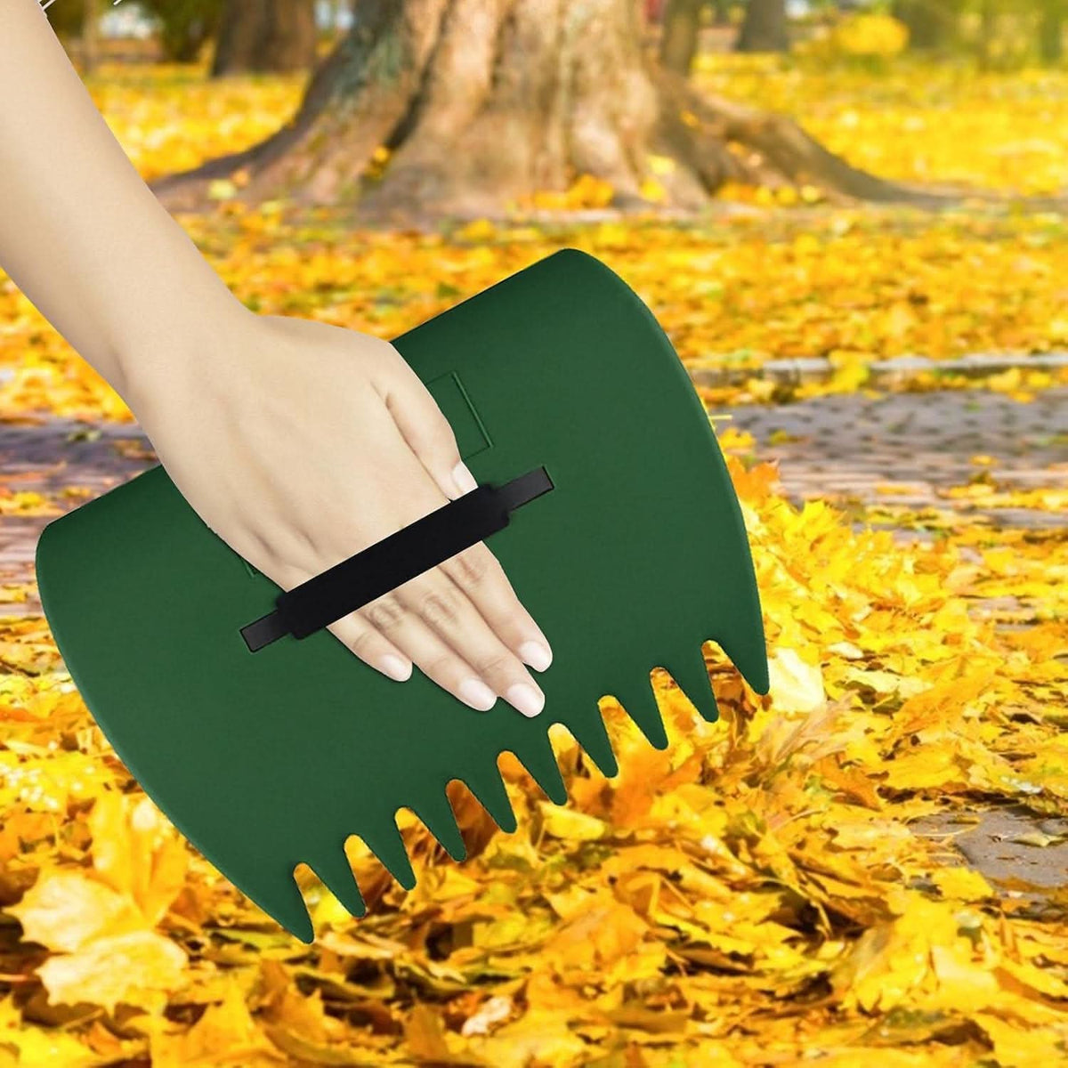 Garden Waste Grabber Ergonomic Handle Leaf & Grass Collector