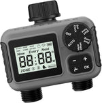 Garden Water Timer Dual-Outlet Programmable Weatherproof
