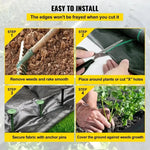 Garden Weed Barrier Water-Permeable & Weather-Resistant