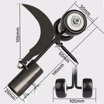 Garden Weed Puller Ergonomic Adjustable Handle Roller