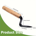 Garden Weed Puller Lever-Action Stainless Steel Tip Wood Handle