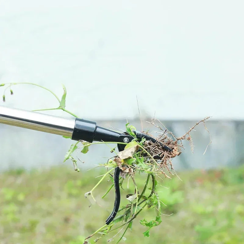 Garden Weed Puller Stand-Up Foot-Pedal Root-Removing Steel Head