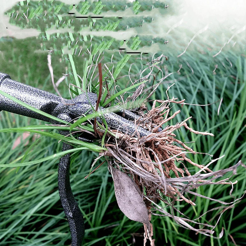 Garden Weed Remover 4-Pronged Steel Ergonomic Handle