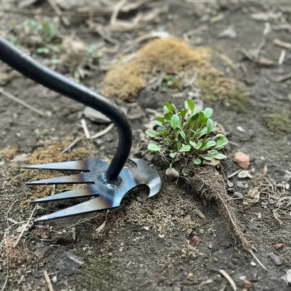 Garden Weeder Carbon Steel Ergonomic Non-Slip Handle