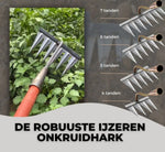 Garden Weeder Carbon Steel Multi-Point Head Ergonomic Non-Slip Handle