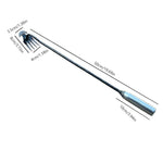 Garden Weeder Crescent Head Four-Tooth Long Ergonomic Handle