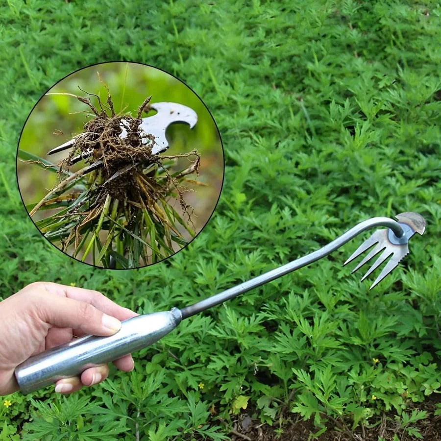 Garden Weeder Ergonomic Long Handle Manganese Steel