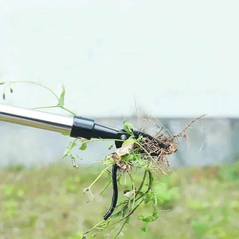 Garden Weeder Tool Long Handle Ergonomic Steel Head