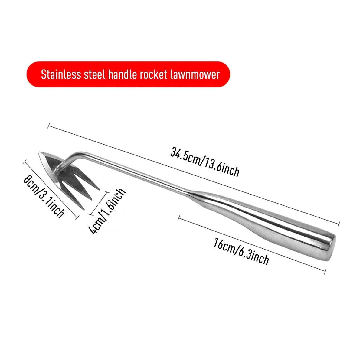 Garden Weeder V-Shaped Fork Leveraged Base