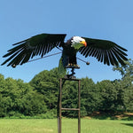 Garden Wind Spinner Powder-Coated Metal Smooth Motion