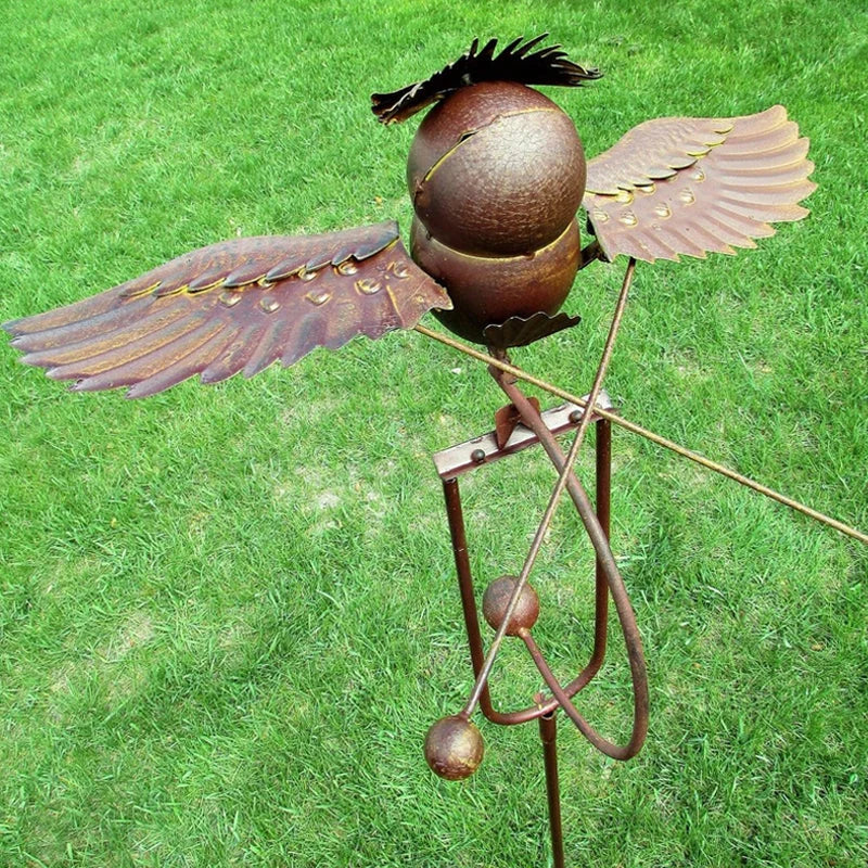 Garden Wind Spinner Powder-Coated Metal Smooth Motion