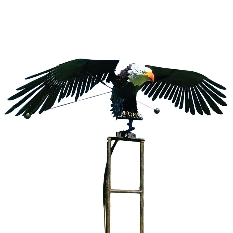 Garden Wind Spinner Powder-Coated Metal Smooth Motion