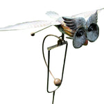Garden Wind Spinner Powder-Coated Metal Smooth Motion