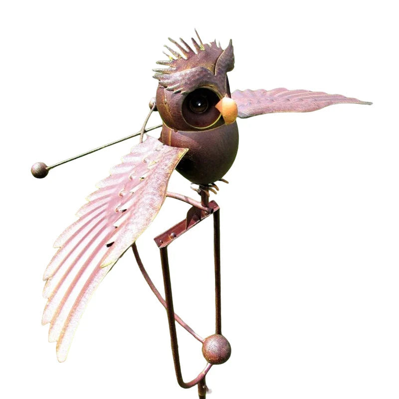 Garden Wind Spinner Powder-Coated Metal Smooth Motion