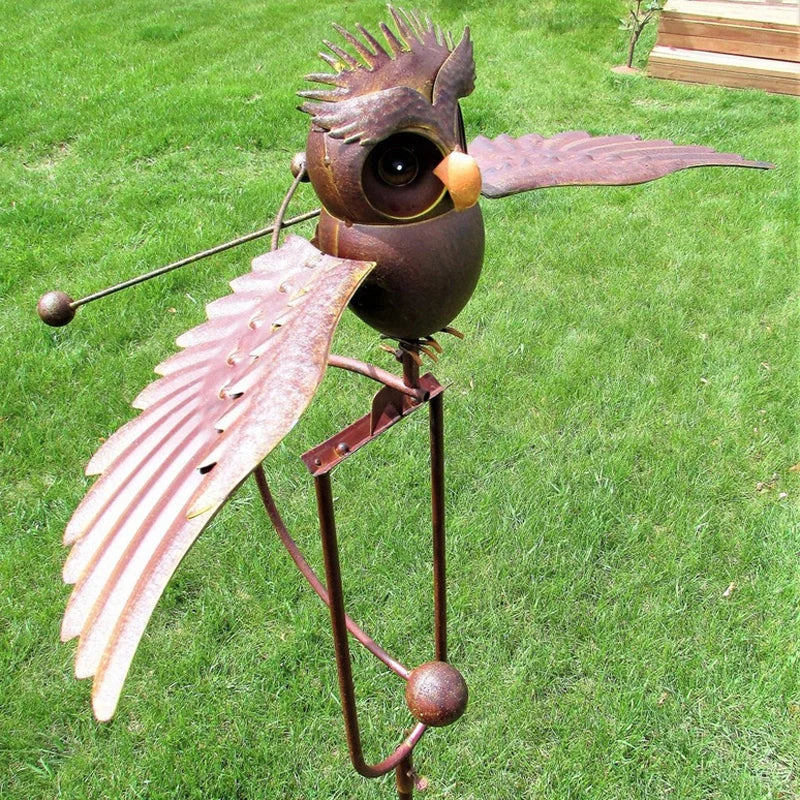 Garden Wind Spinner Powder-Coated Metal Smooth Motion