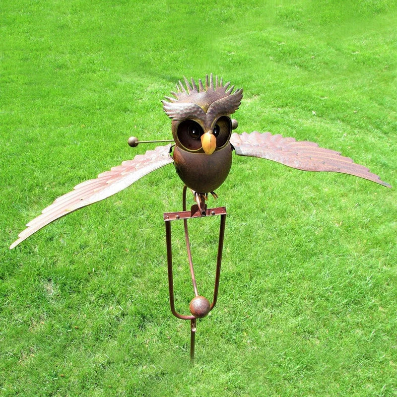 Garden Wind Spinner Powder-Coated Metal Smooth Motion