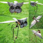 Garden Wind Spinner Powder-Coated Metal Smooth Motion