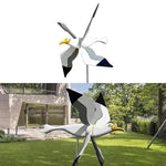 Garden Wind Spinner Seagull Design Easy Stake Mount